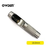 OWDEN 1mm-20mm 가죽 구멍 펀치 중공 Leathercraft 둥근 세트 공구 벨트, 25 18mm