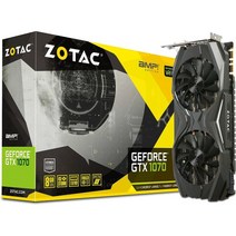 ZOTAC 지포스 GTX 1070 파운더스 에디션 그래픽 카드 8GB GDDR5 ZT-P10700A-10P, 앰프! 판