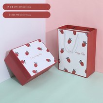 ZZJJC 딸기 생일선물세트세트 비주얼반려세트 선물세트 선물세트 빈박스, 선물세트+선물세트(라피초+카드+꼬치등 증정), 딸기빅박스29*22*13