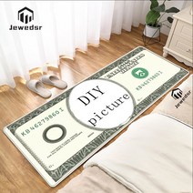 달러 머니 3D 홈 현관 도어매트 카페트 거실 욕실 러그 목욕 매트 복도 Alfbra Hbo, 50 센치메터 x 80 센치메터, DIY Dollar