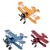 TTKBHHQ 3pc Vintage Metal Planes Model Iron Retro Aircraft Glider Biplane Pendant Model Airplane Kid, 1