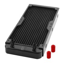 uxcell 수냉식 방열기 컴퓨터 냉각 시스템 알루미늄 검정 컴퓨터 CPU를 위한 18 관 270mm 길이
