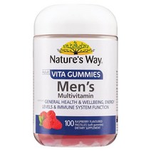Natures Way 네이처스 웨이 남성용 비타구미 멀티비타민 Mens Vita Gummies Multivitamin 100정, 1개