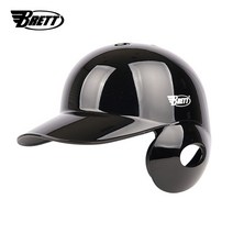 브렛 프로페셔널 베팅 야구 헬멧(유광블랙) 우타자용, 2XL