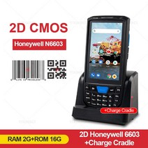 휴대용 무선 바코드 스캐너 NFC 리더 안드로이드 PDA POS 기계 데이터 수집기 창고 인벤토리 1D 2D QR 4G, 13 2D Honey Cradle_01 미국