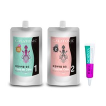 갈라토닉 오징어먹물 염색약 1제500g2제500g 헤어앰플 퍼플13ml 1개, 04 밝은갈색(6N)1세트+퍼플앰플1개