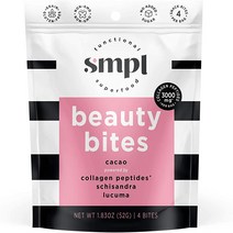 SMPL 뷰티 Bites- 콜라겐 + 토닉 함유 카카오 아름다움 슈퍼 푸드 단백질 간식 -Paleo 글루텐이 주택 담보 대출 (1.83