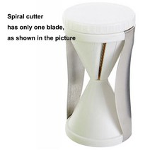 당근 용 강판 나선형 커터 한국 감자 용 야채 Spiralizer 오이 주방 가제 쵸퍼 만돌린 슬라이서, 하나, White 1pc