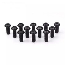 산악 티타늄 로드 초 경량 자전거 팻 바이크 디스크 브레이크 로터 앰프 용 24pcs 볼트 m5x10mm 나사 볼트 t25 torx 헤드 디스크, 검은색, m5x10mm 24개