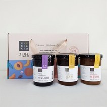 수제 무설탕 복숭아잼 아로니아잼 쌀조청 3종세트