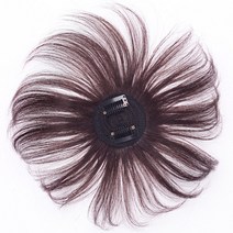 가발 여정수리 헤어팩 진발 헤어팩 여정수리 백발 가리다 진발 덩어리 증발량 가발 팩, 머리핀 정수리 헤어 팩 반 뜨개질 다크 브라운 20c