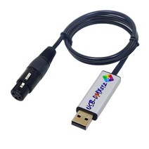 디제이 믹싱 컨트롤러 기계 DJ 오디오 음향 믹서기 USB to DMX 인터페이스 어댑터 DMX512 컴퓨터 무대 조명, 01 USB-2022