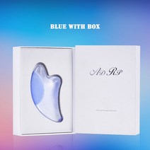 하트괄사 유기괄사 구아샤 마사지 밀랍 긁기 보드 스크레이퍼 눈 얼굴 스파 도구, 07 blue with box