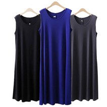 현모양처 아이스 쿨 나시 원피스 민 박시핏 스판 빅사이즈 5295