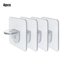 4/8/12pcs 선반 지원 걸이 접착 선반 지원 못 옷장 내각 선반 지원 클립 부엌 목욕탕을위한 벽 걸이, 7x7cm