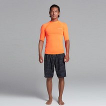가바바 남성 레쉬가드 OLALAN 라운드 레쉬가드 G34696, 2XL, 오렌지(+로또플레이 상품권 증정)