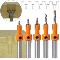 소형 탁상 밀링머신 서프파이프 선반가공 탁상바이스 밀링기 8mm shank hss 목공 카운터 싱크 드릴 비트 세트 나사 추출기 remon 철거 목재 밀링 커터 드릴 비트, 5개 10mm