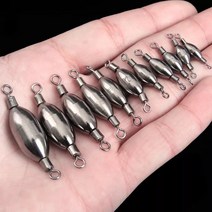 민물 바다 회전도래추 양도래추 황동스위벨싱커 회전수중봉돌 고리봉돌, 0.6(2.7g)4개입, 1개