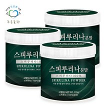 푸른들판 스피루리나 분말 가루 100% 170gx3통 스피룰리나, 3개, 170g