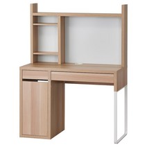 [withIKEA]이케아 책상 MICKE 미케 워크스테이션 참나무무늬 105x50 cm, 조립외 제품 서비스 동영상 별도 제공