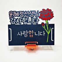 스승의날 카네이션 감사 봉투 토퍼 5월 가정의달 선생님 은사님 12x16cm, 한송이