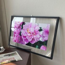 바보사랑 투명액자58CmX38Cm 부를부르는풍수작약꽃.꾸밈, 화이트