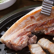 첫번째수확 제주도 토종 흑돼지 오겹살 삼겹살 구이 1kg, 1박스, 에어프라이어 구이용(두께3cm)