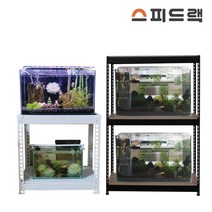 스피드랙 에어컨 실외기 선반 다이 앵글 설치 1단 2단, 블랙, 900 x 500, 1500(h) - 2단