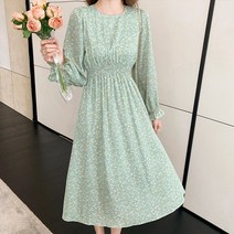 블링앤수 여성 청순 잔꽃무늬 플라워 봄 원피스 KZZ676