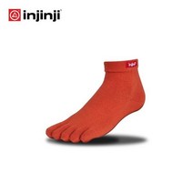 인진지 100% 국내생산 쿨맥스 양말 라이너 띠너, ORANGE