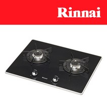 린나이 2구/3구/4구 빌트인 가스레인지 쿡탑 렌지 모음, 560x430mm, LNG, 2구_블랙(코드식)_2500