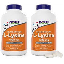 [2병묶음]나우푸드 L-Lysine 엘라이신 1000mg 300정, 2개