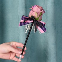 로맨틱 플라워 장미 볼펜 빈티지핑크, 상세페이지 참조, 상세페이지 참조