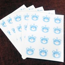 선물포장 48번 롱루루 100매 빼빼로데이 초콜릿 쿠키 사탕 선물 포장지, 1개, 빼빼로 선물포장 루루스티커 10매
