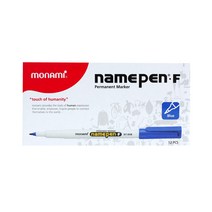 모나미 중간글씨용 네임펜 Fine, 청색, 7개입