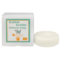 버블부들 강아지비누 발전용(각질+발핥기+건조)워터망고 거풍망동봉 비누, 100g, 1개