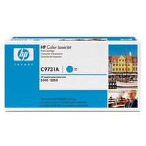 HP토너 C9731A 파란색 CL5500 레이저프린터토너 HP정품카트리지 프린터토너
