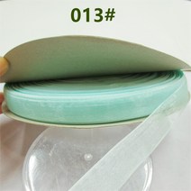벨트 테이프 면사 1cm 투명 포함 플라워 리본 퀼트재료, C01-0.9cm, T09-013 아쿠아블루