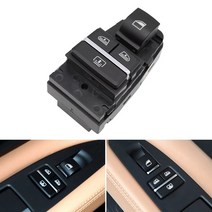BMW 윈도우 스위치 리프터 모터 호환 61319352183 자동차 후면 왼쪽 오른쪽 전동 미러 버튼 for-bmw 5gt 6 7 시리즈 f07 f06 f01 f02, 검은색