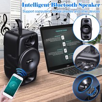 브랜드없음 Bluetooth5.0 무선 TV 사운드 바 데스크톱 스피커 3D 사운드 바 홈 서브 우퍼, 검은 색