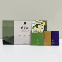 천경다원 전통차 티백 용돈 어버이날 엄마 아빠 부모님 생신 생일 용돈 상자 박스 뇌물 세트, 2set 추가(18매)
