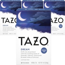 타조티스 드림 허벌 티 카페인 프리 20개입, 40g, 4개