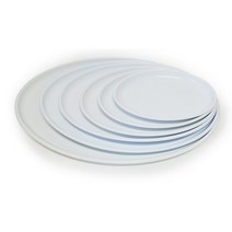 세진홈 화분받침대 보급형 타원형 화분물받침 4호, 화이트