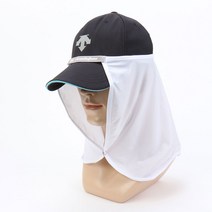 밴드타입 모자부착형 얼굴햇빛가리개 자외선차단 썬가드, 화이트