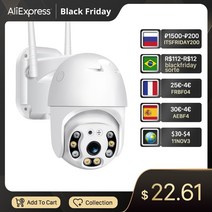 ANBIUX 1080P 보안 카메라 WIFI 야외 PTZ 스피드 돔 무선 IP 카메라 CCTV 팬 틸트 4XZoom IR 네트워크 감시 P2P CAM, 1080P 광고 128G 카드, 협력사, 영국 플러그