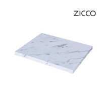 ZICCO 지코 멜라민 화이트 마블 느낌 플레이팅 트레이 스탠드 초밥 스시 홈 카페 베이커리 진열 치즈보드 식기, 1개, 02)직사각 트레이 2호(중형)