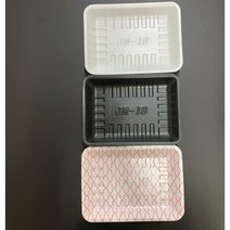 PSP 트레이 18호 300EA 소량판매 PSP용기 (정육접시 반찬포장 떡포장 일회용 접시), 흰색300EA