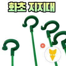 농사친구 화분 식물 오링 지지대 10개 + 박사끈끈이 1매세트, 37cm10개+끈끈이1매