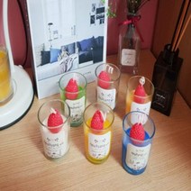 딸기소이캔들 3온즈 90ml, 오렌지, 1개