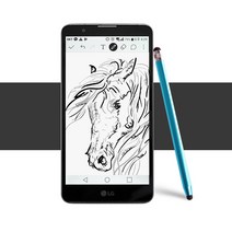 SONY Tablet Z4 정전식 터치펜/양면터치볼/Blue, BB577 터치펜